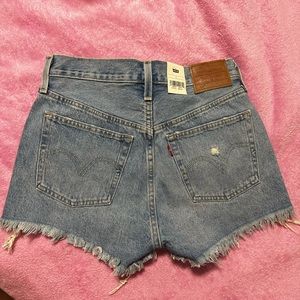 Levi 501 Button Fly Denim Jean Shorts